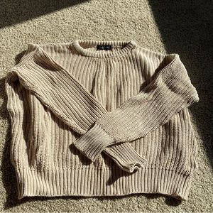 American Apparel Fisherman Pullover Sweater Wheat XS